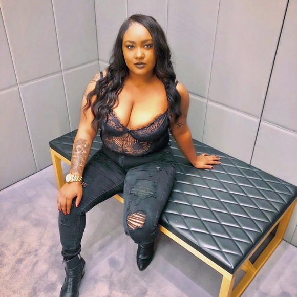 Fashion Nova Black Full Body Suit - Picture 3 of 7